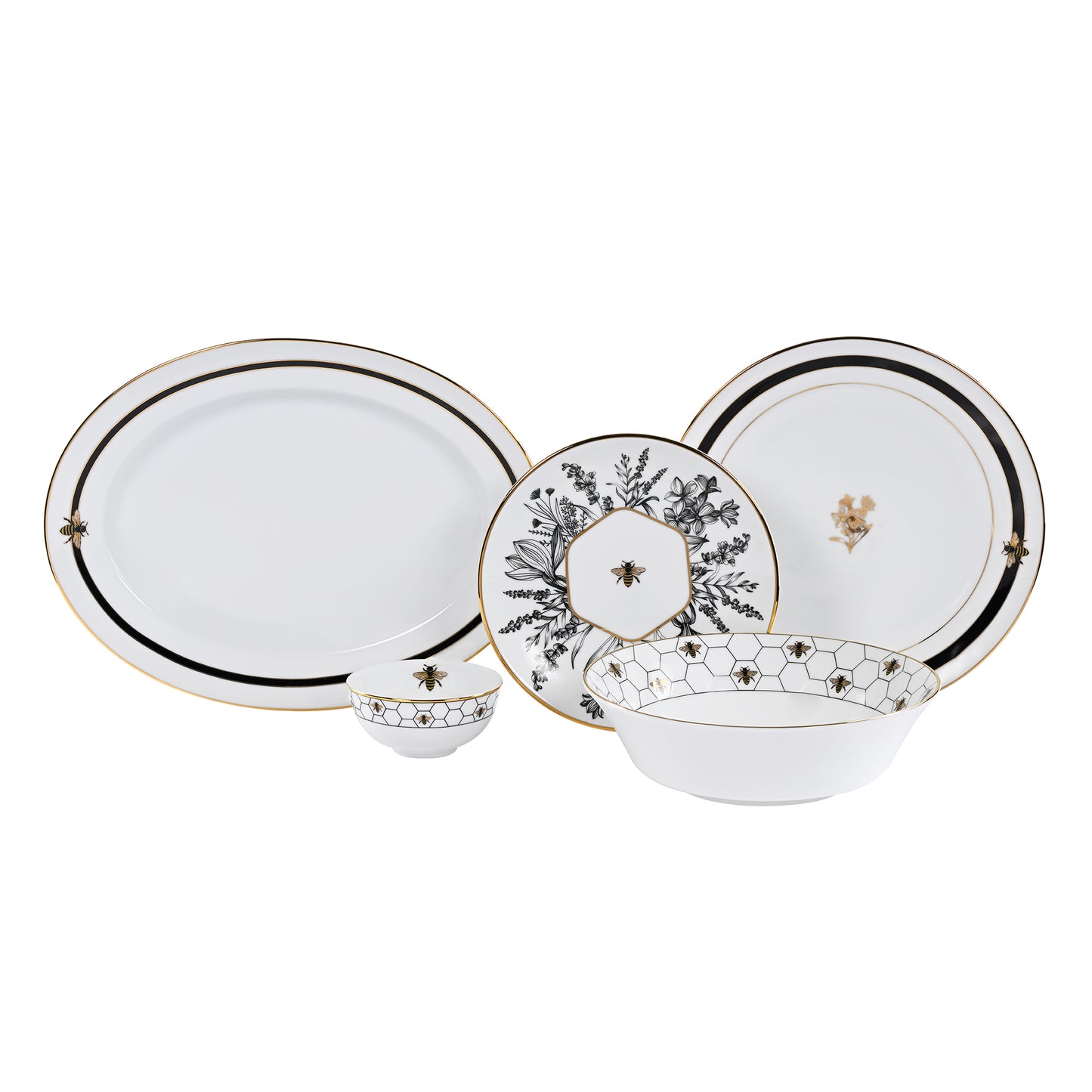 Bee-Dinner Set 21Pcs