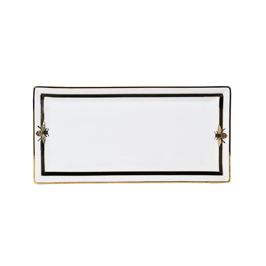 Bee Black Platter Small