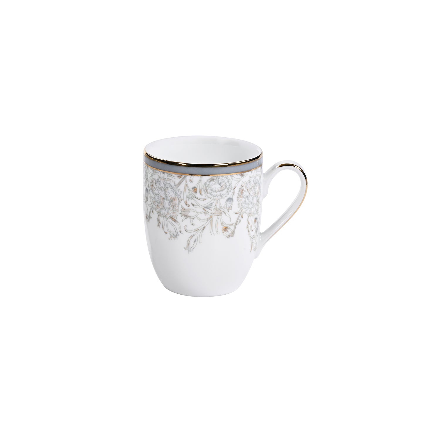 Grey Iris Coupe Mug Set Of 2