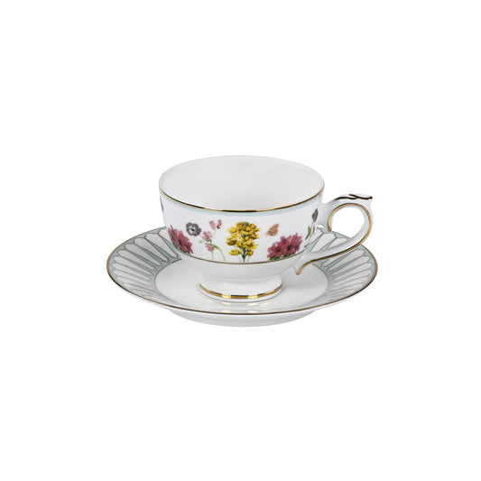 Basant Yellow Cup & Saucers Set of 12pcs