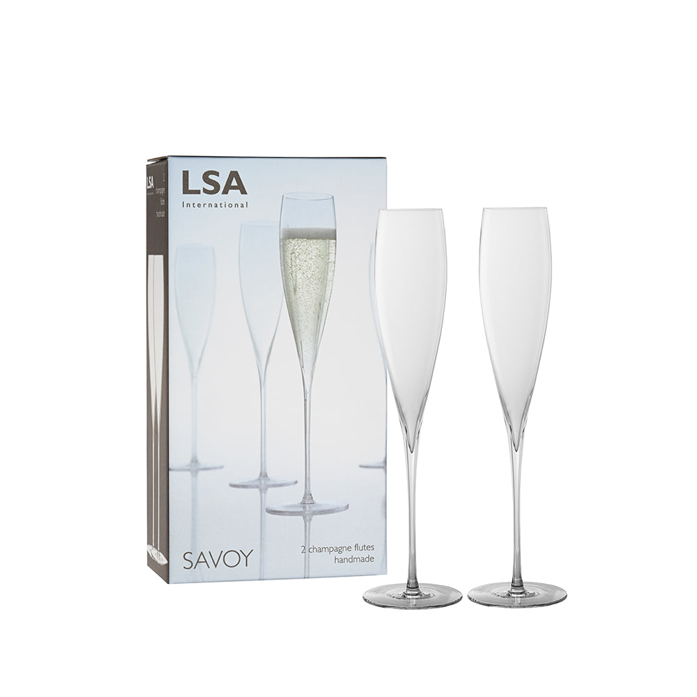 Savoy  Champagne Flute Set Of 2