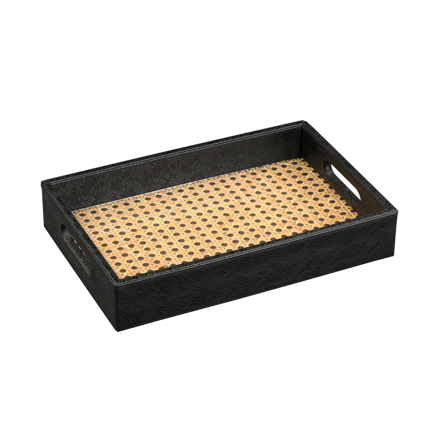 Cane Black Tray Small