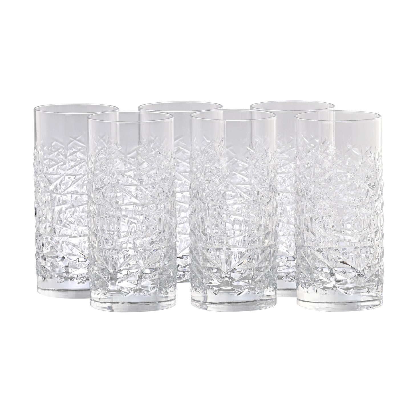 Textures Mix Hi Ball Tumbler Set of 6
