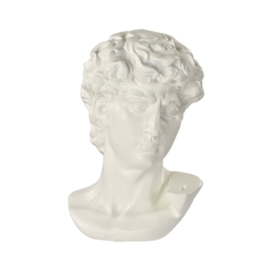 Artefact Face Sculpture White