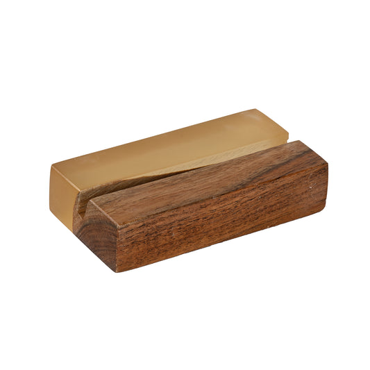 Wooden Resin Card Holder