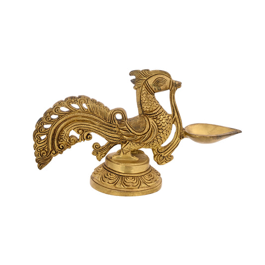 Dancing Peacock Diya