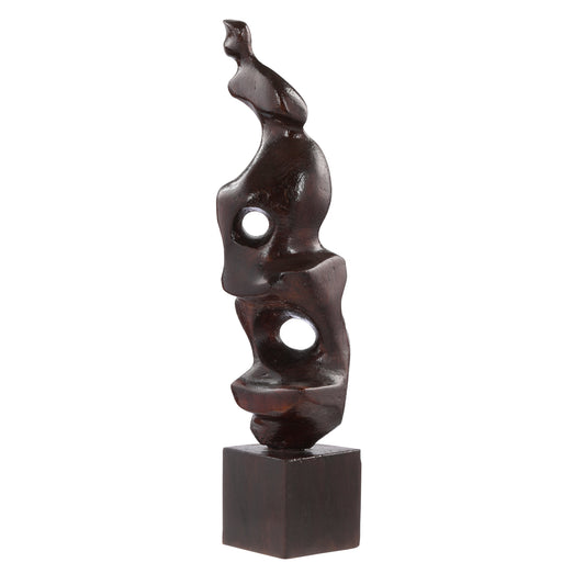 Sculpture of Village Women On Wood