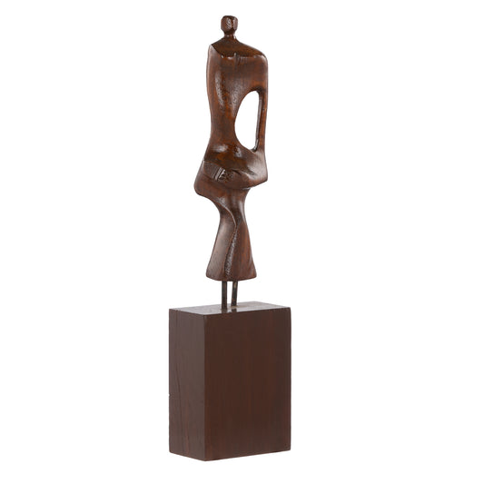 Human Sculpture On Wood