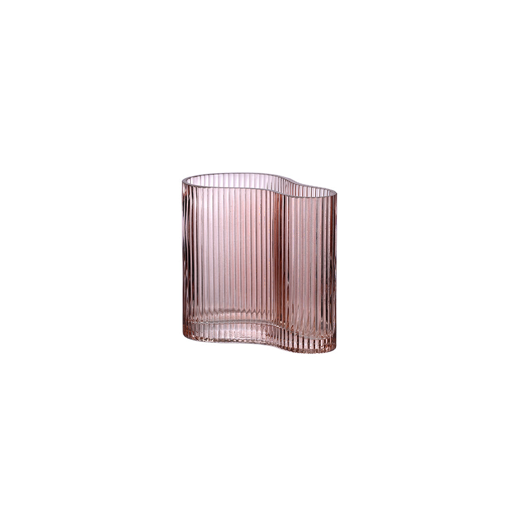 Dusky Pink With Pencil Cut Vase Small