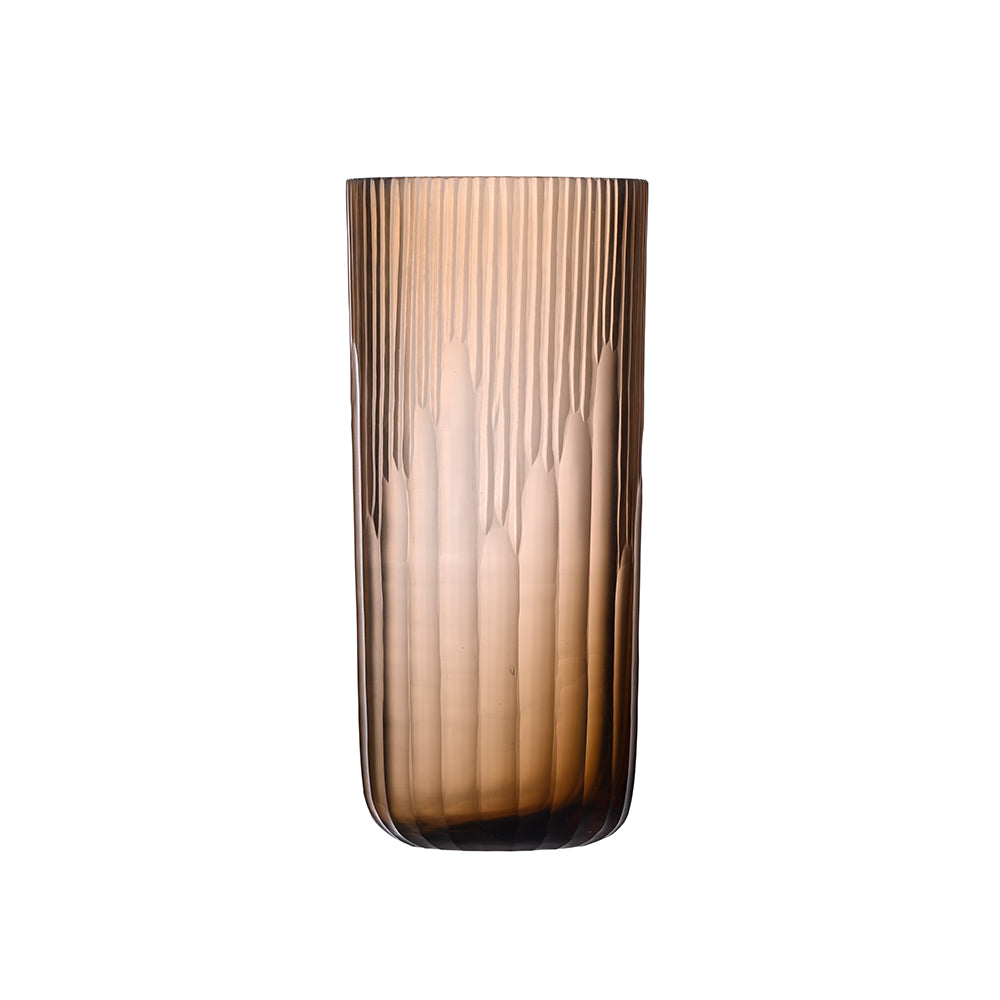 Copper Strips Cut Vase