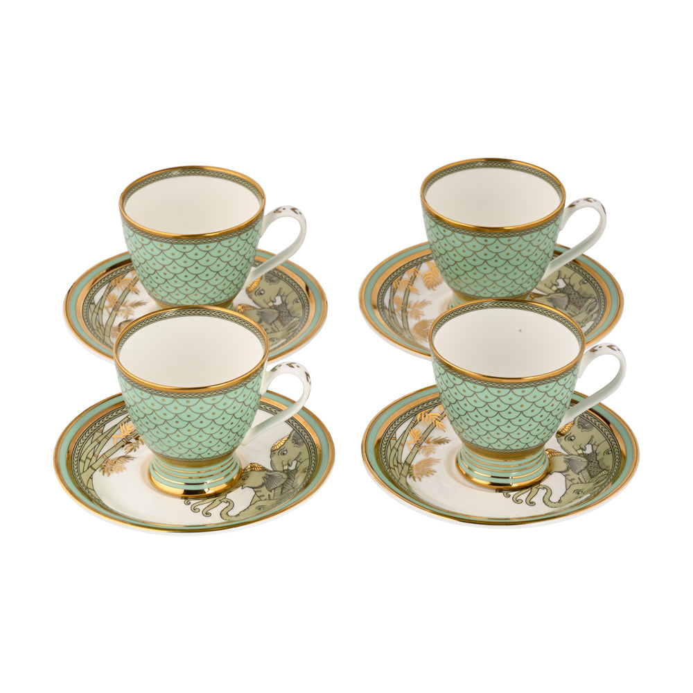 Gift Set- Airavata  Tea Cup and Saucers Set of 4