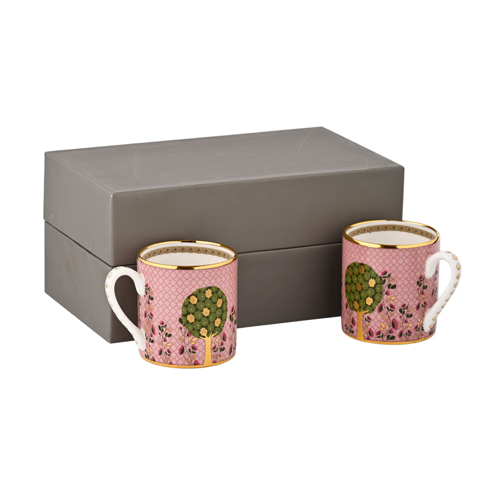 Gift Set - Pink Pichwai Tea Mugs Set of 2