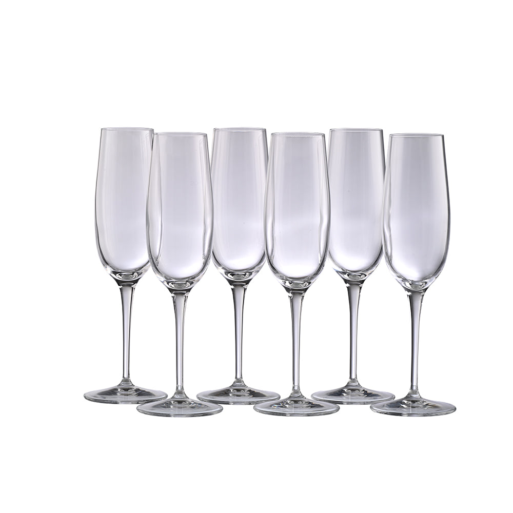 Prosecco Flute Glass Set of 6