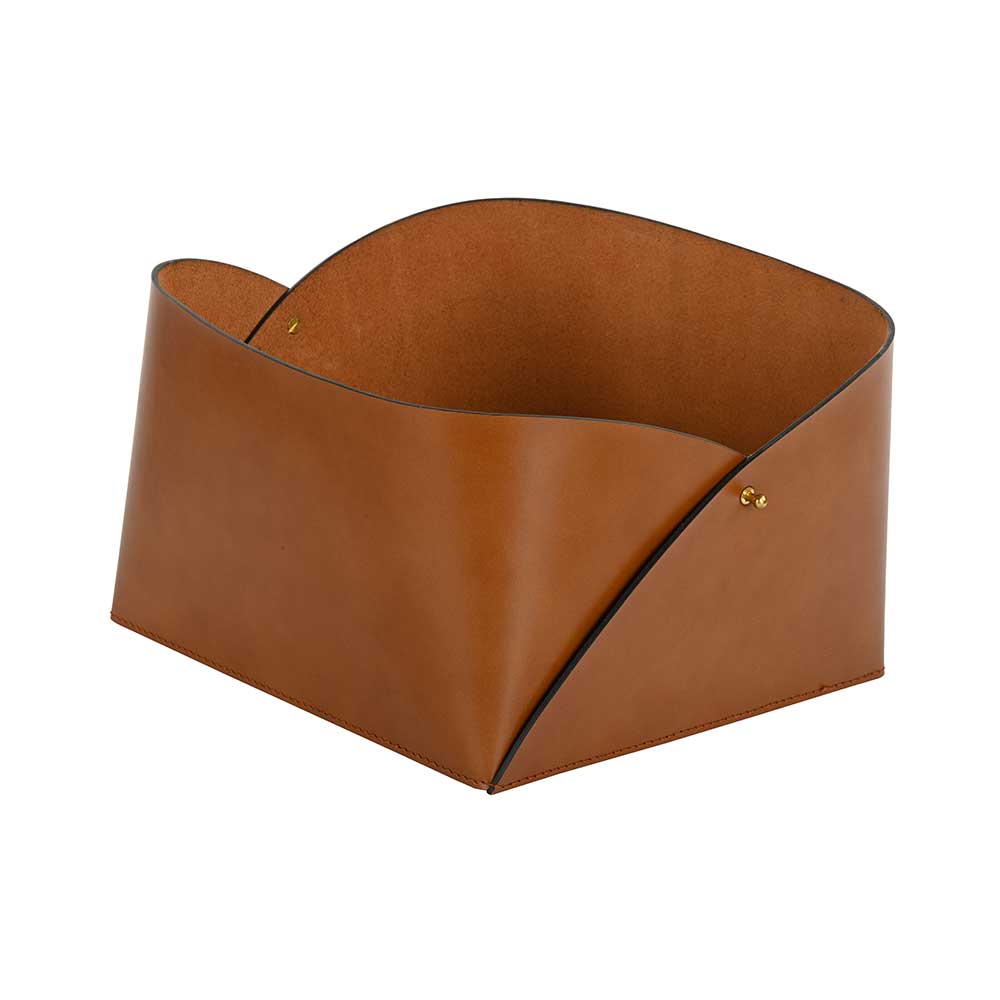 Classic Leather Basket Medium