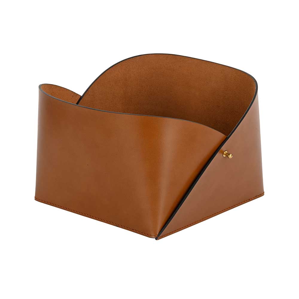 Classic Leather Basket Small