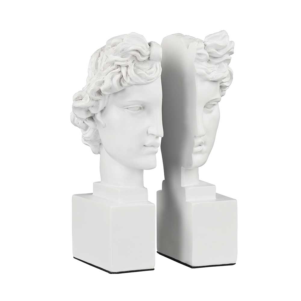 Sculpted Women Bookend White