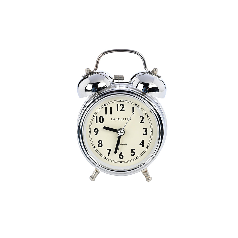 Traditional English Alarm Clock Chrome