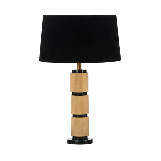 Etched Column Table Lamp with Shade