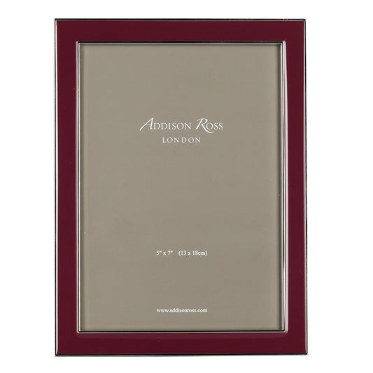 Plum Enamel Luxury Photoframe 5X7