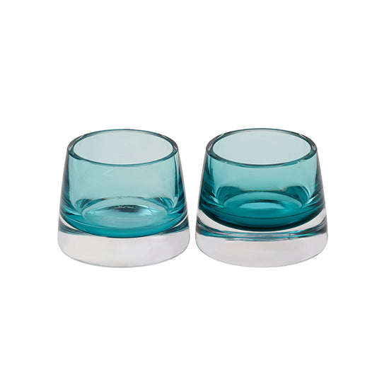 Tealight Holder Aqua Teal Small