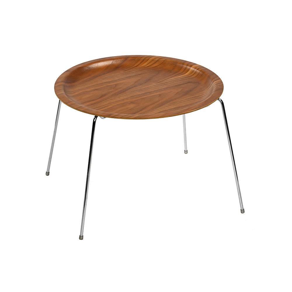 Side Table Natural Walnut Round
